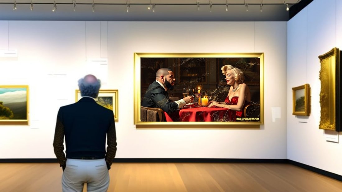 Drake - Dinner With Marilyn Monroe-D2, Limited Edition of 50 Pieces, Signed & Numbered - 2