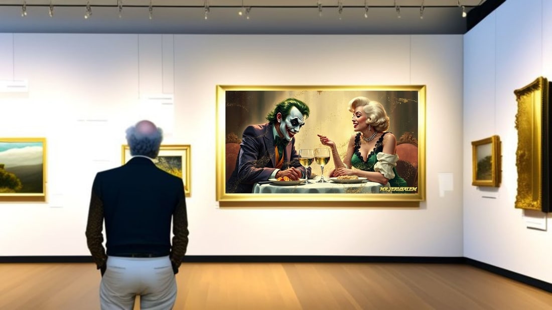 Joker - Dinner With Marilyn Monroe-D2, Limited Edition of 50 Pieces, Signed & Numbered - 2