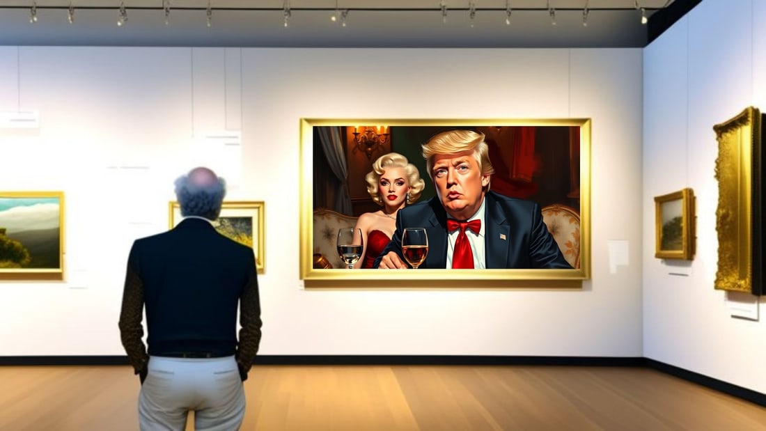 Donald Trump - Dinner With Marilyn Monroe-D1, Limited Edition of 50 Pieces, Signed & Numbered - 2