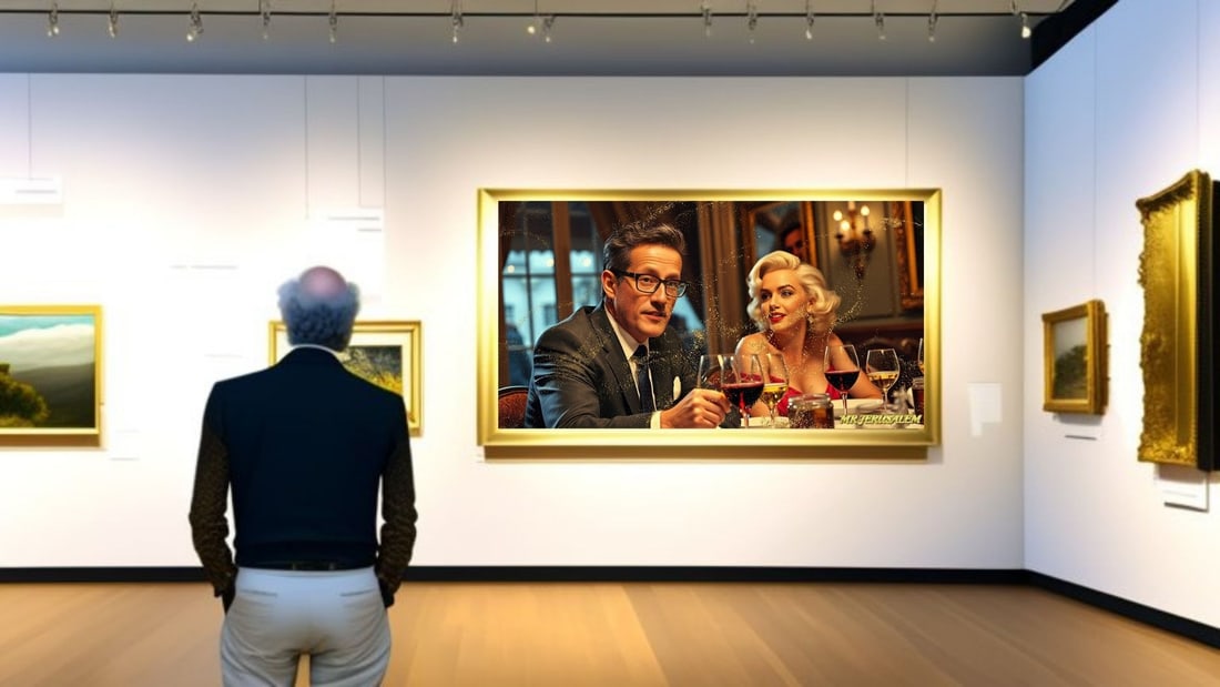 Richard Quest - Dinner With Marliyn Monroe-D1, Limited Edition of 50 Pieces, Signed & Numbered - 2
