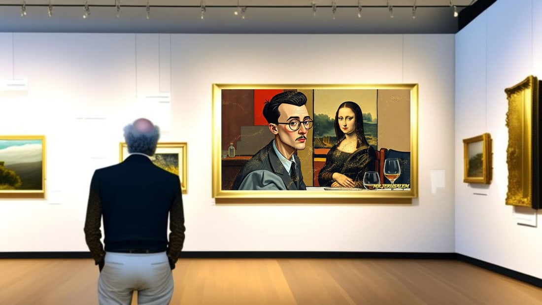 Piet Mondrian - Dinner With Mona Lisa-D1, Limited Edition of 50 Pieces, Signed & Numbered - 2