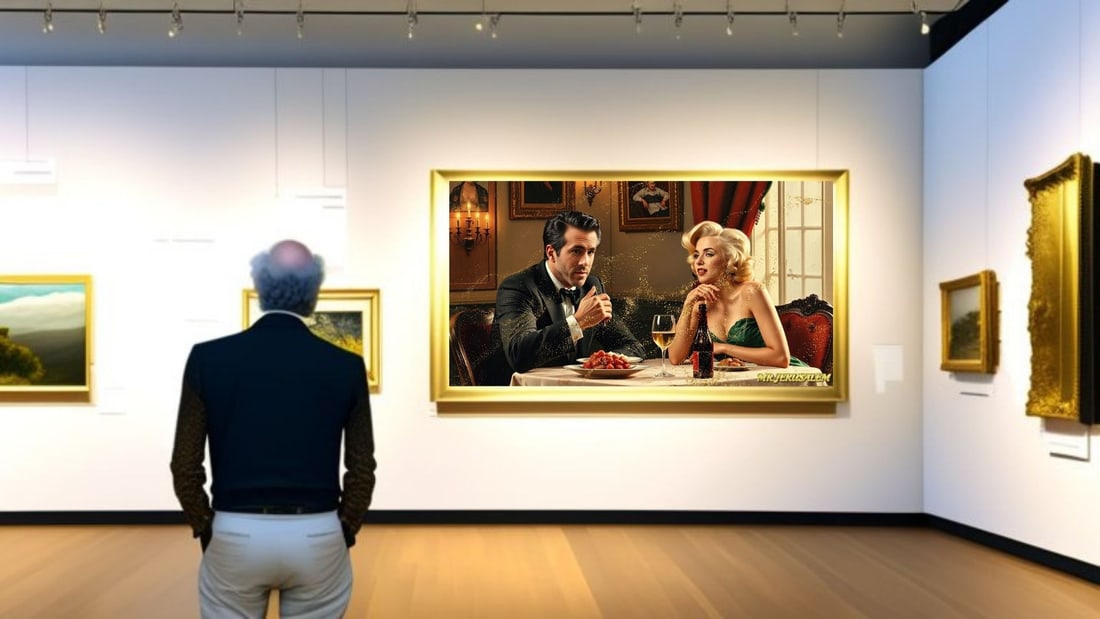 Ryan Reynolds - Dinner With Marliyn Monroe-D1, Limited Edition of 50 Pieces, Signed & Numbered - 2