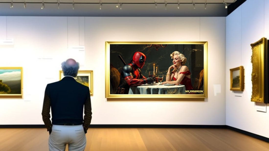 Deadpool - Dinner With Marilyn Monroe-D1, Limited Edition of 50 Pieces, Signed & Numbered - 2