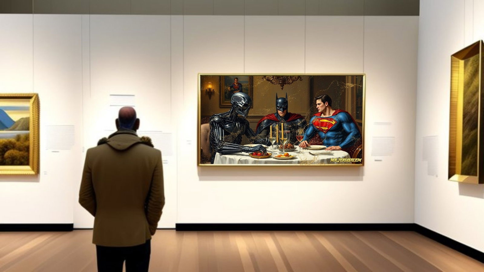 The Terminator Dinner With Batman & Superman, Limited Edition of 50 Pieces - 2
