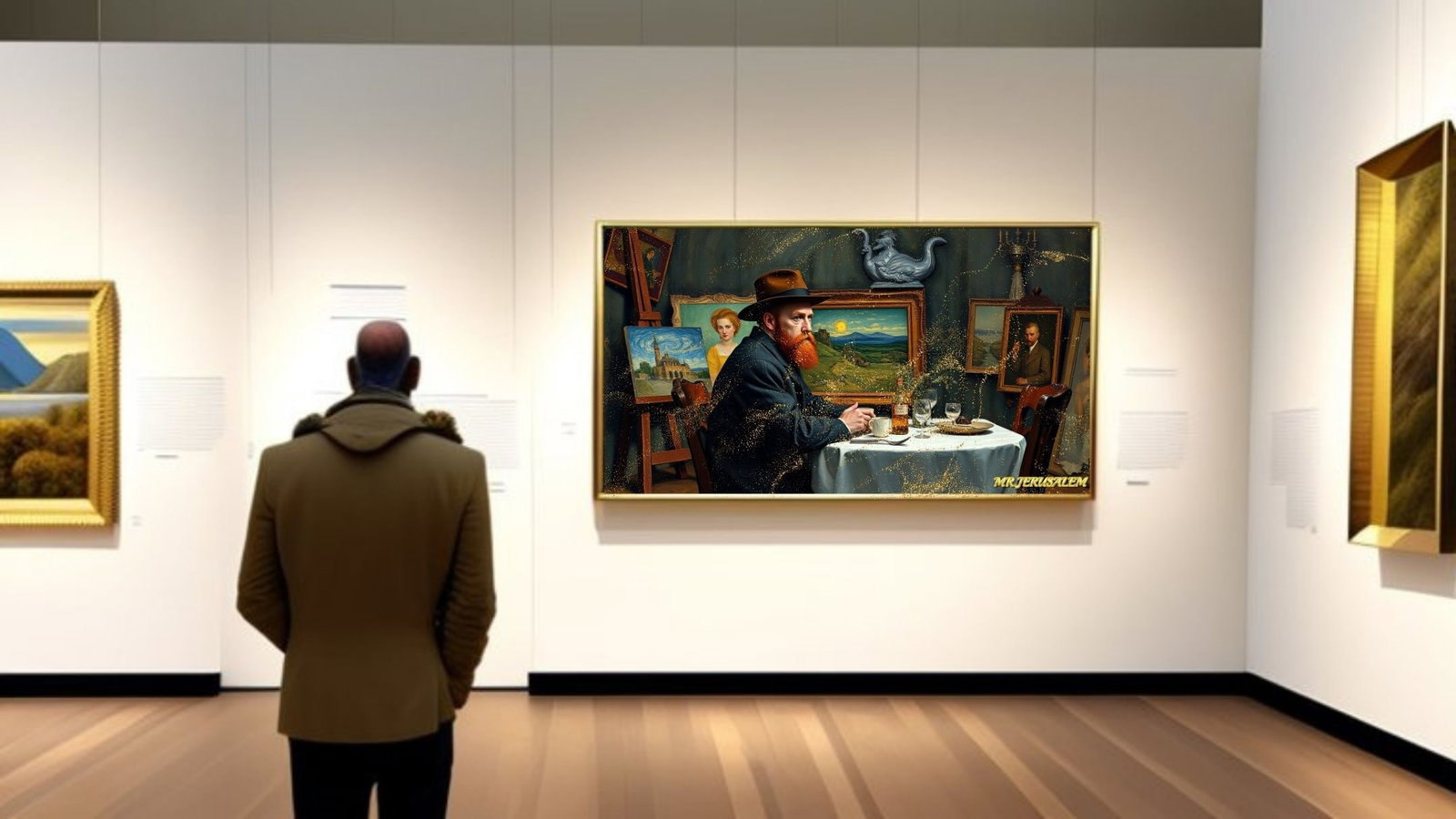 Vincent Van Gogh- Dinner Alone-D2, Mixed Media, Limited Edition of 50 Pieces, Signed and numbered - 2