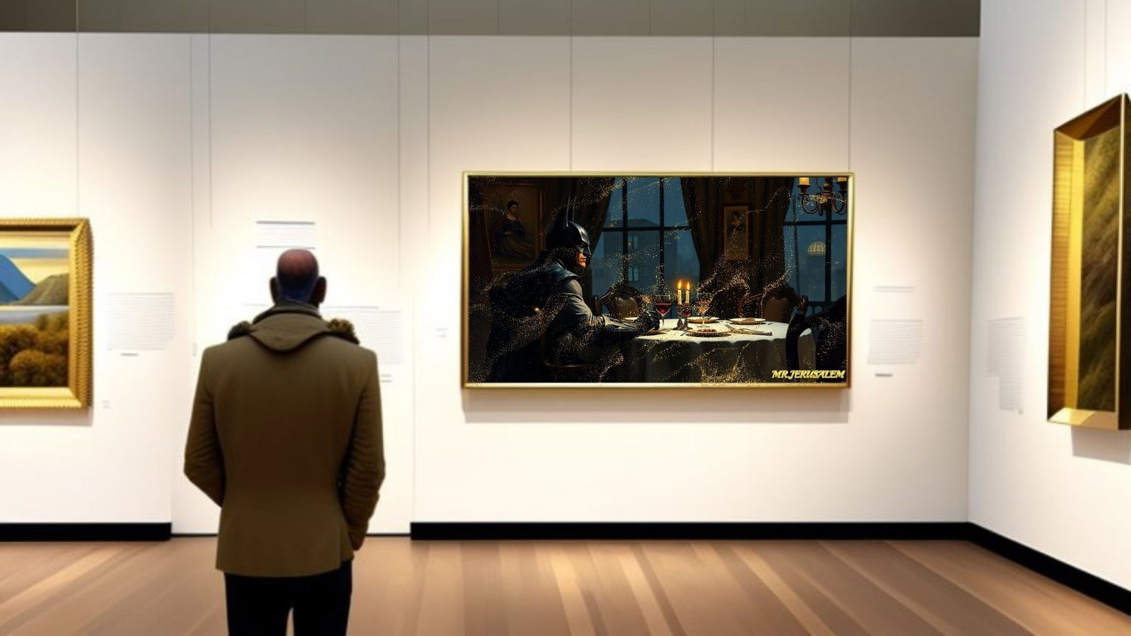Batman Dinner Alone-D2, Canvas Mixed Media, Limited Edition of 50 Pieces - 2