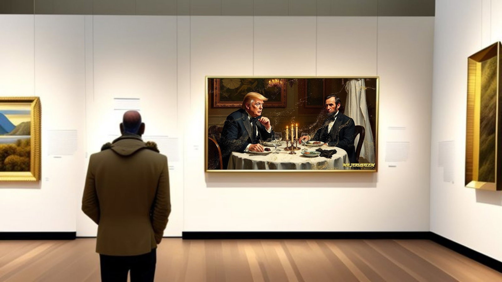 Donald Trump Dinner With Abraham Lincoln-D2, Limited Edition of 50 Pieces - 2
