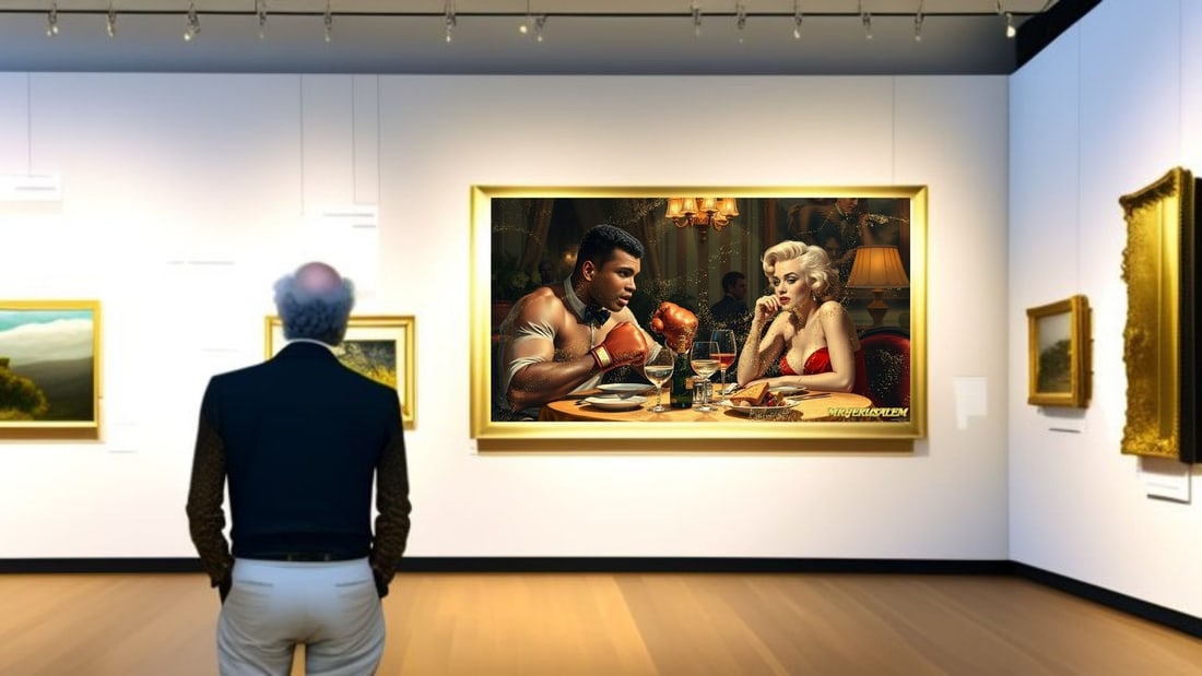 Muhammad Ali - Dinner With Marilyn Monroe-D2, Limited Edition of 50 Pieces, Signed & Numbered - 2