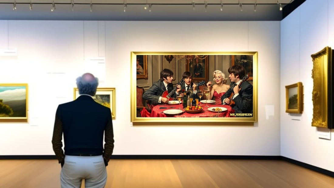 The Beatles - Dinner With Marliyn Monroe-D2, Limited Edition of 50 Pieces, Signed & Numbered - 2