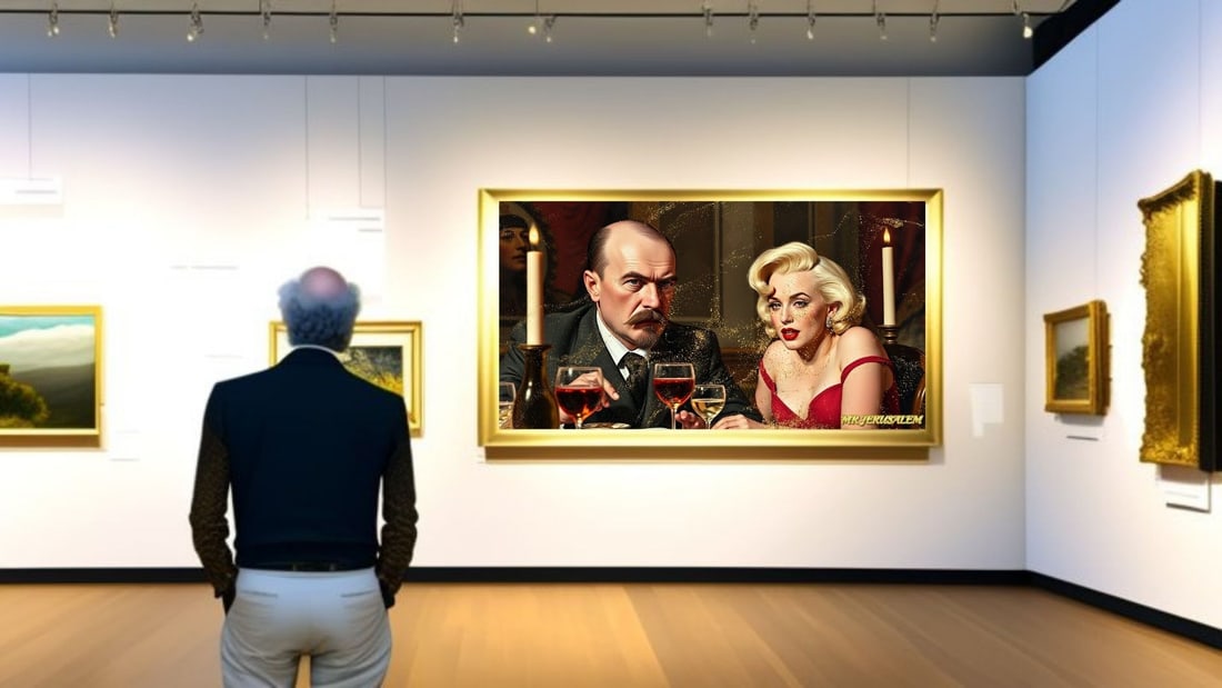 Vladimir Lenin - Dinner With Marliyn Monroe-D1, Limited Edition of 50 Pieces, Signed & Numbered - 2