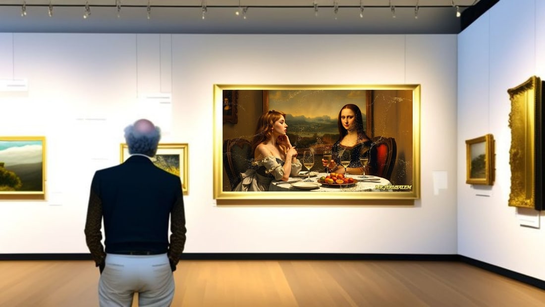 Christina Aguilera - Dinner With Mona Lisa-D2, Limited Edition of 50 Pieces, Signed & Numbered - 2