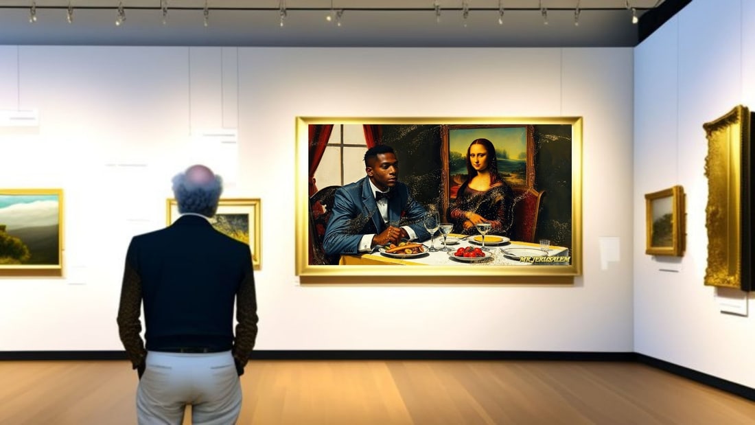 Jean Michel Basquiat - Dinner With Mona Lisa-D2, Limited Edition of 50 Pieces Signed & Numbered - 2