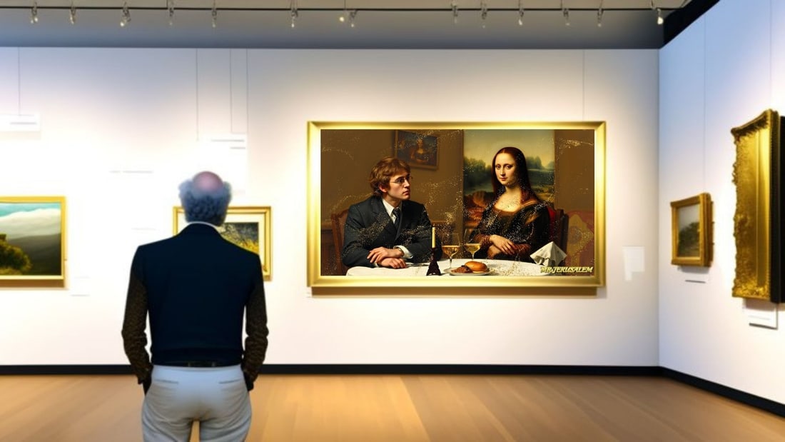 John Lennon - Dinner With Mona Lisa-D1, Limited Edition of 50 Pieces, Signed & Numbered - 2
