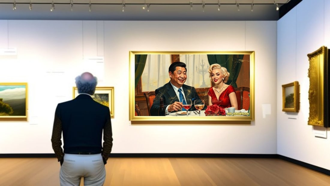 Xi Jinping - Dinner With Marliyn Monroe-D1, Limited Edition of 50 Pieces, Signed & Numbered - 2