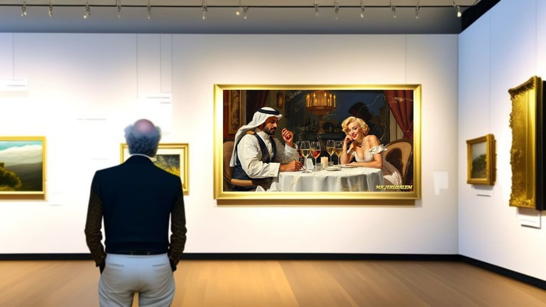 Prince Of Qatar - Dinner With Marliyn Monroe-D2, Limited Edition of 50 Pieces, Signed & Numbered - 2