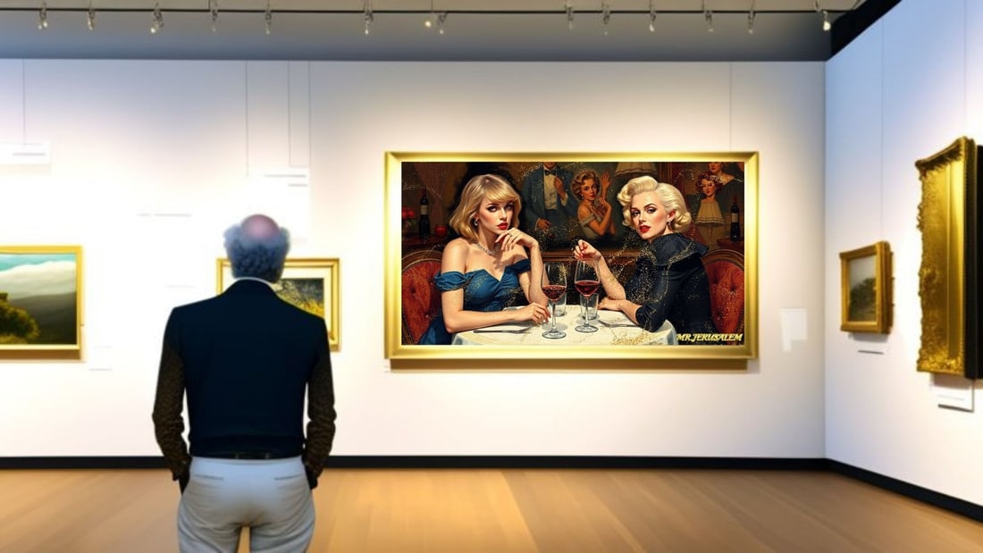 Taylor Swift - Dinner With Marilyn Monroe-D2, Limited Edition of 50 Pieces, Signed & Numbered - 2