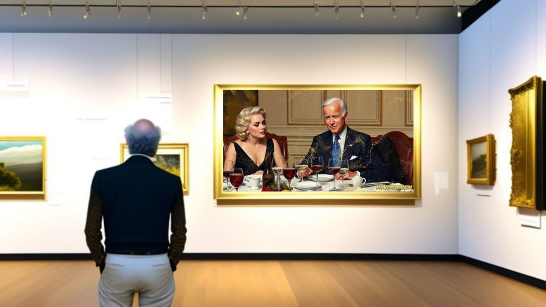 Joe Biden - Dinner With Marilyn Monroe-D2, Limited Edition of 50 Pieces, Signed & Numbered - 2