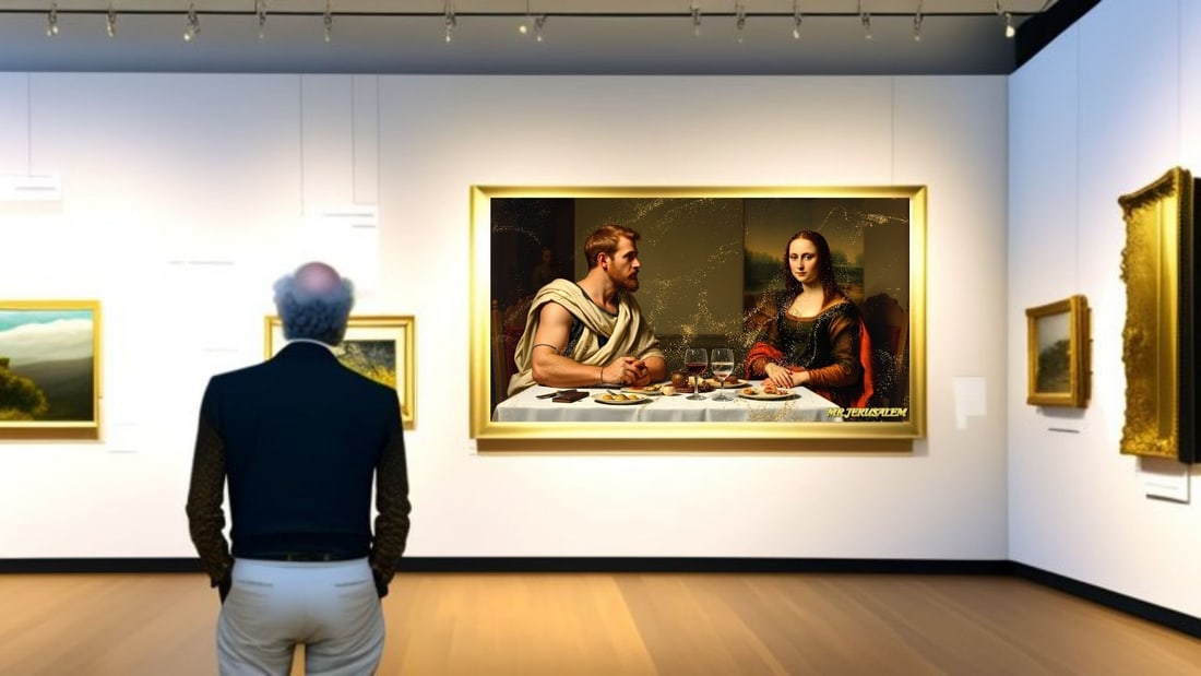 Julius Caesar - Dinner With Mona Lisa-D2, Limited Edition of 50 Pieces, Signed & Numbered - 2