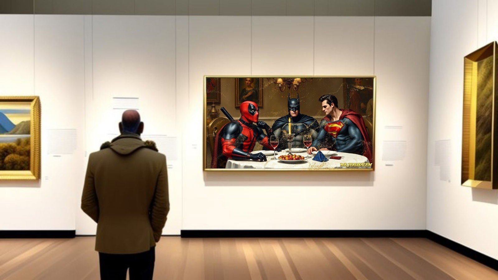 Deadpool Dinner With Batman & Superman-D1, Limited Edition of 50 Pieces - 2