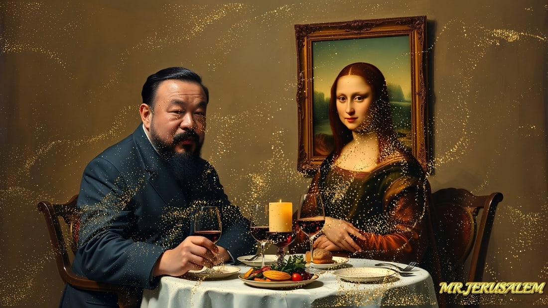 Ai Weiwei - Dinner With Mona Lisa- D2, Limited Edition of 50 Pieces, Signed & Numbered (1 of 5)