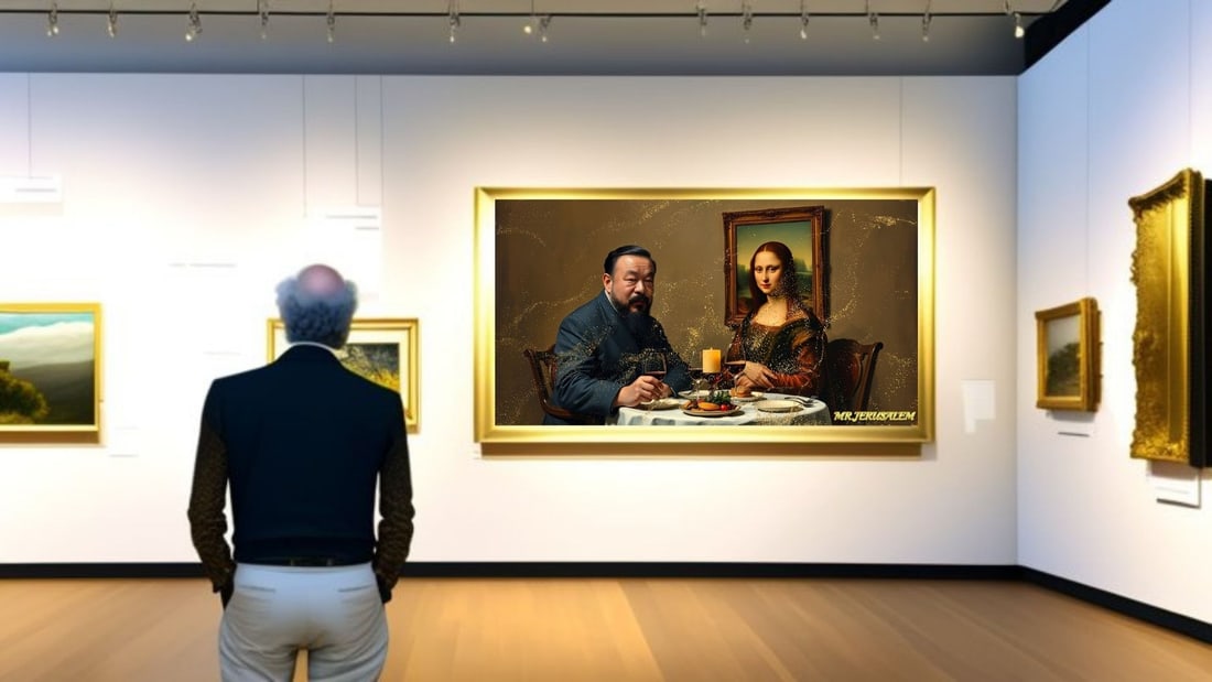 Ai Weiwei - Dinner With Mona Lisa- D2, Limited Edition of 50 Pieces, Signed & Numbered - 2