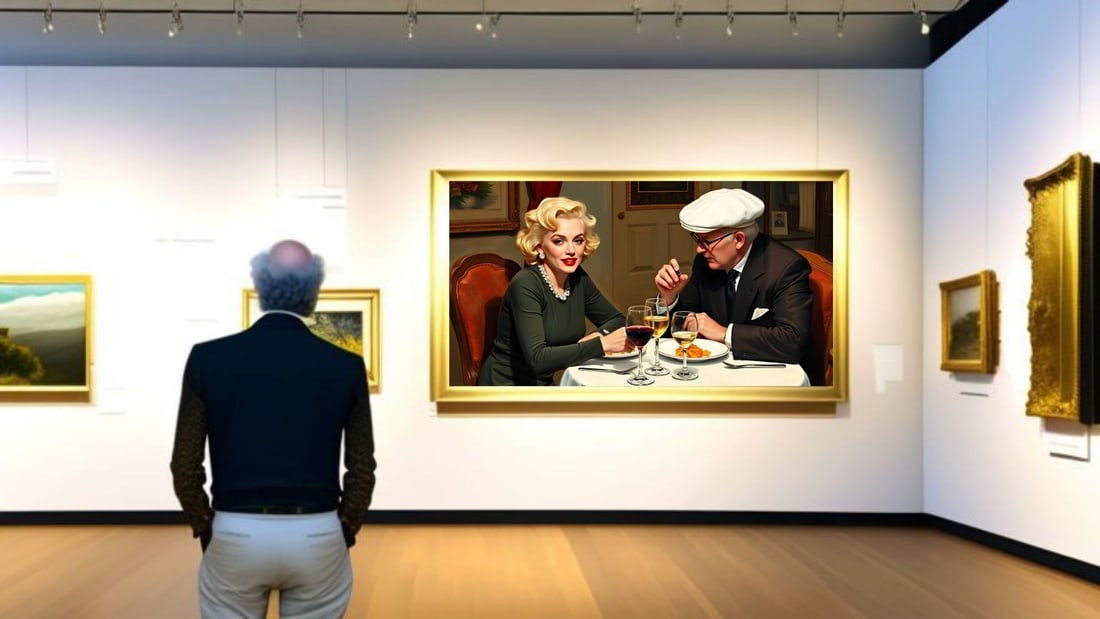 David Hockney - Dinner With Marilyn Monroe-D2, Limited Edition of 50 Pieces, Signed & Numbered - 2