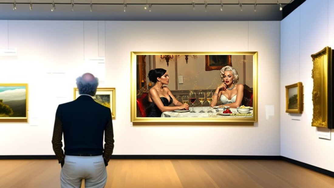 Kim Kardashian - Dinner With Marilyn Monroe-D2, Limited Edition of 50 Pieces, Signed & Numbered - 2