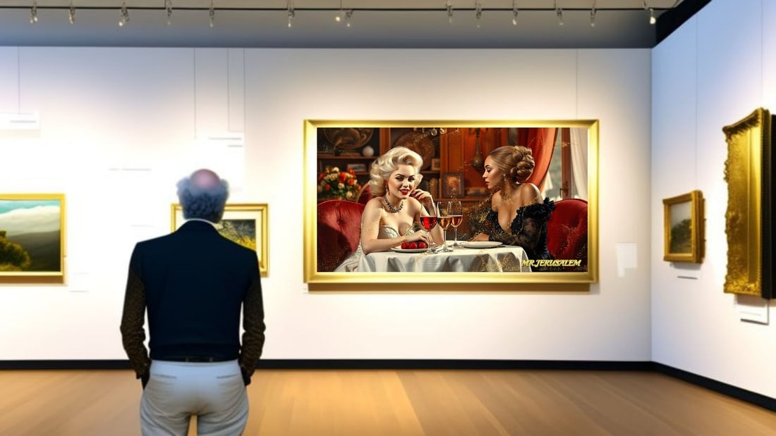 Beyonce - Dinner With Marilyn Monroe- D1, Limited Edition of 50 Pieces, Signed & Numbered - 2