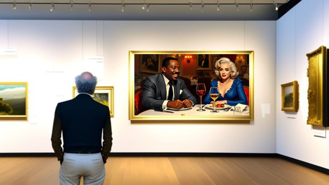 Eddie Murphy - Dinner With Marilyn Monroe-D1, Limited Edition of 50 Pieces, Signed & Numbered - 2