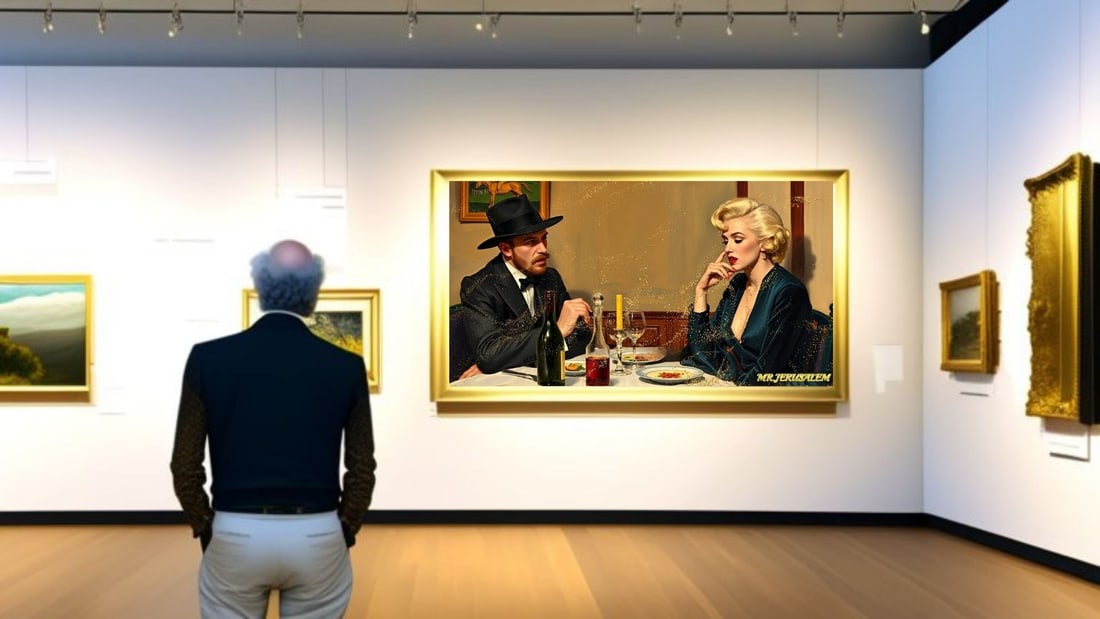 Edvard Munch - Dinner With Marilyn Monroe-D2, Limited Edition of 50 Pieces, Signed & Numbered - 2