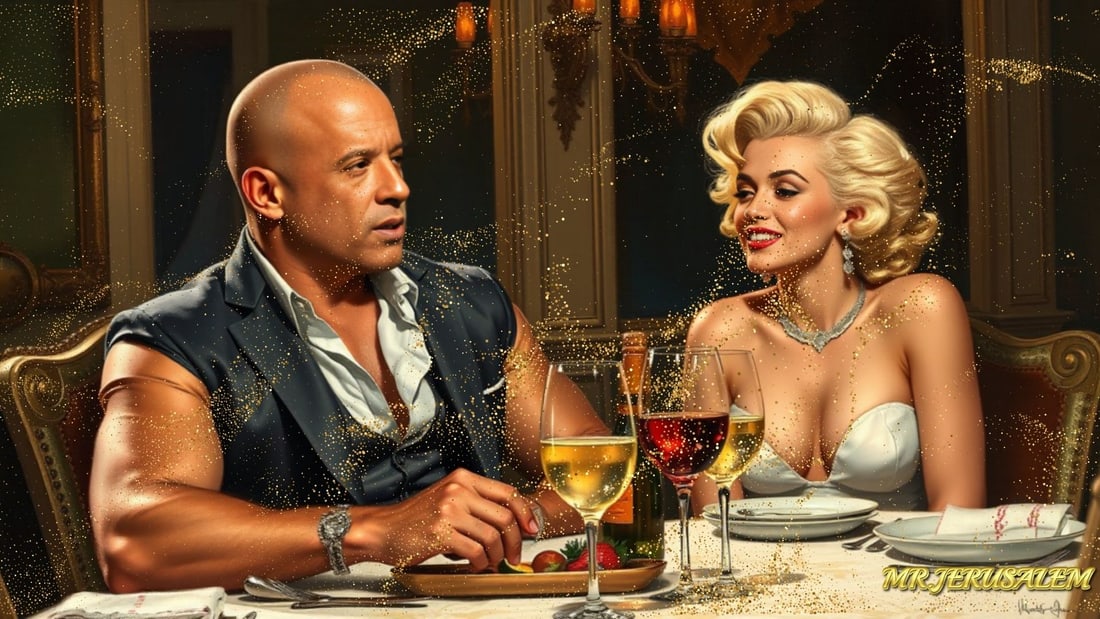 Vin Diesel - Dinner With Marliyn Monroe-D2, Limited Edition of 50 Pieces, Signed & Numbered (1 of 5)