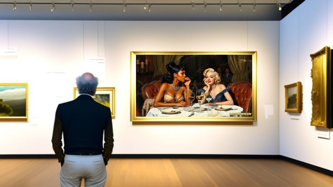 Rihanna - Dinner With Marliyn Monroe-D2, Limited Edition of 50 Pieces, Signed & Numbered - 2