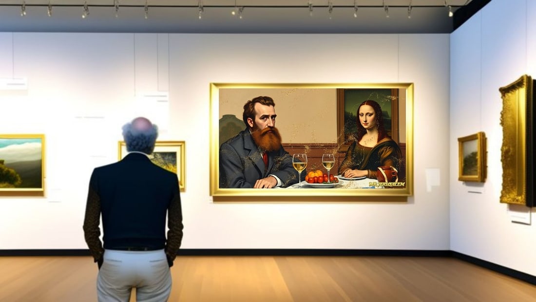 Henri Matisse - Dinner With Mona Lisa-D1, Limited Edition of 50 Pieces, Signed & Numbered - 2