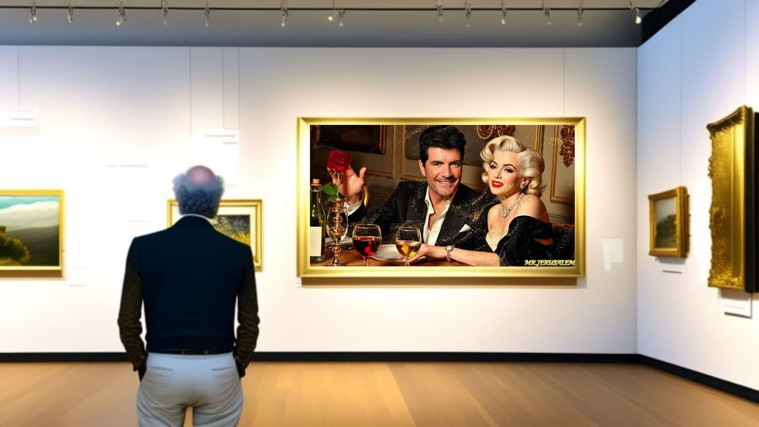 Simon Cowell - Dinner With Marliyn Monroe-D1, Limited Edition of 50 Pieces, Signed & Numbered - 2