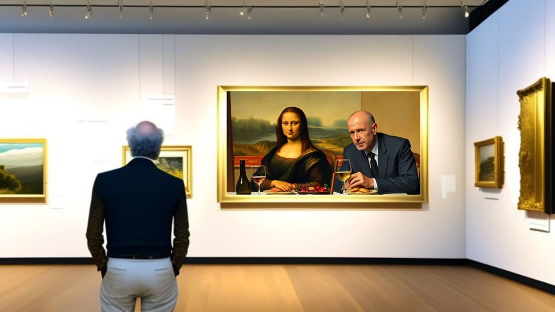 Francois Pinault - Dinner With Mona Lisa-D1, Limited Edition of 50 Pieces, Signed & Numbered - 2