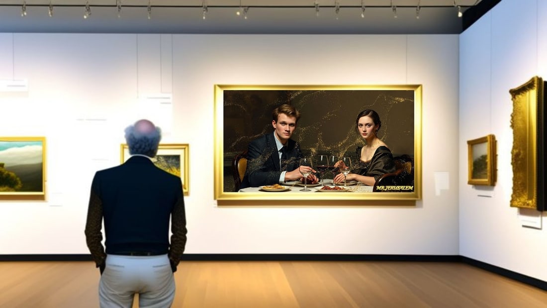 Vitalik Buterin - Dinner With Mona Lisa-D2, Limited Edition of 50 Pieces, Signed & Numbered - 2