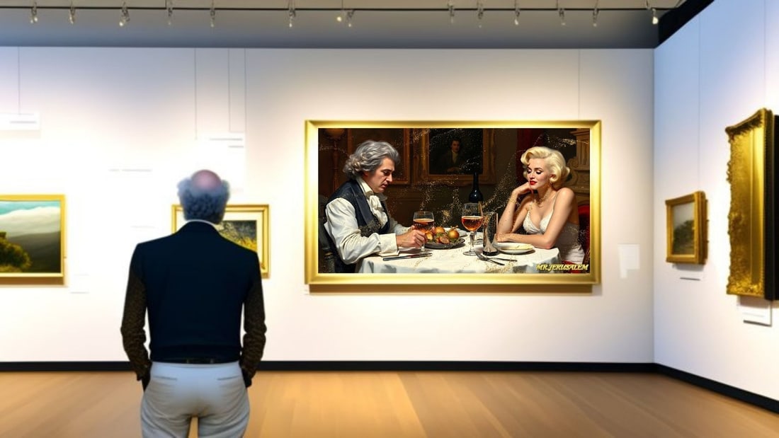 Beethoven - Dinner With Marilyn Monroe- D2, Limited Edition of 50 Pieces, Signed & Numbered - 2