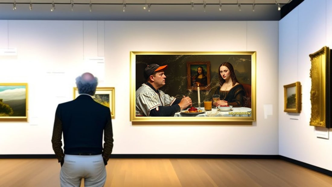 Babe Ruth - Dinner With Mona Lisa- D2, Limited Edition of 50 Pieces, Signed & Numbered - 2