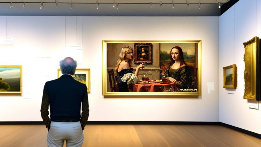 Britney Spears- Dinner With Mona Lisa-D2, Limited Edition of 50 Pieces, Signed & Numbered - 2