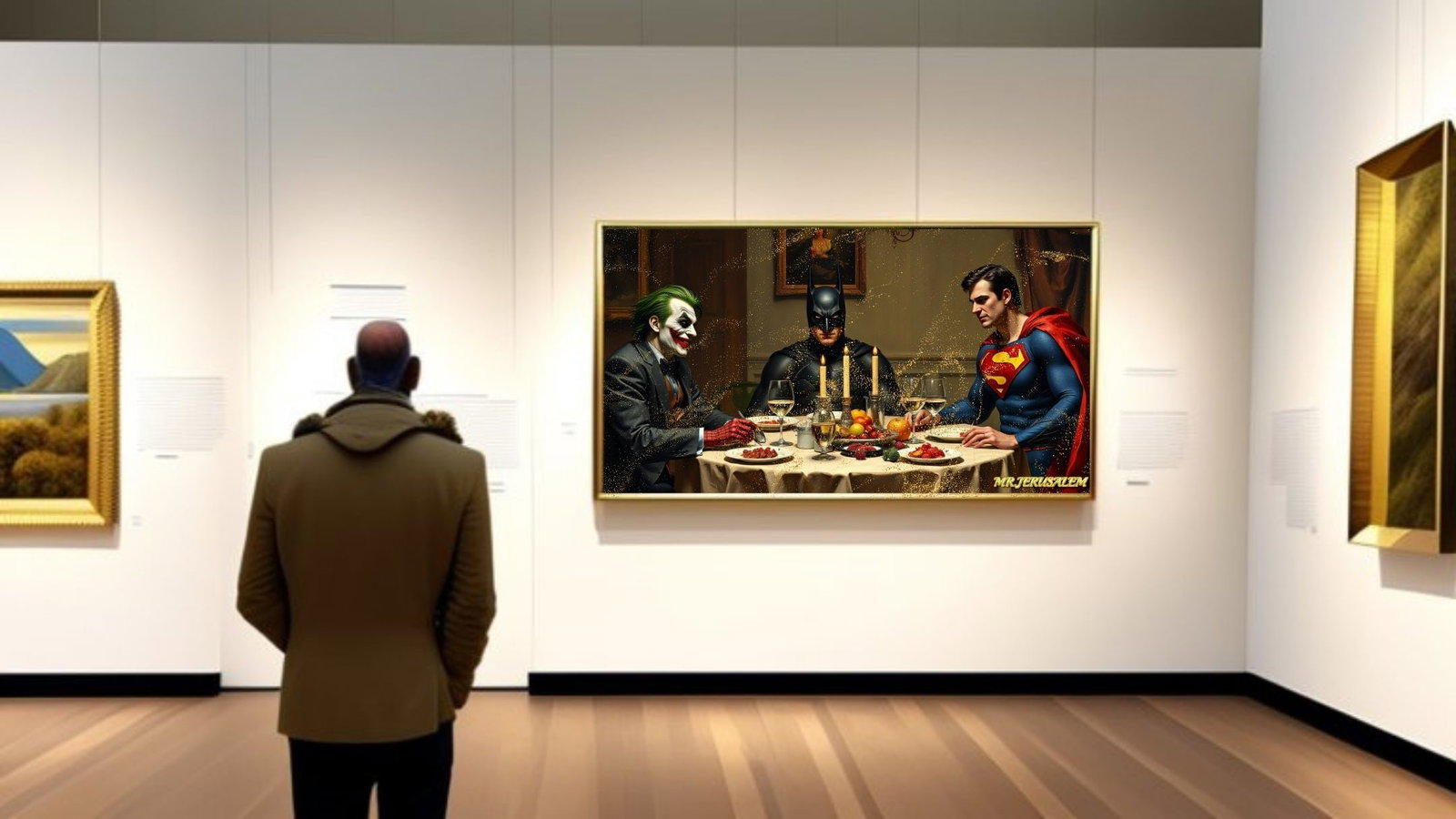 Joker Dinner With Batman & Superman-D2, Limited Edition of 50 Pieces - 2