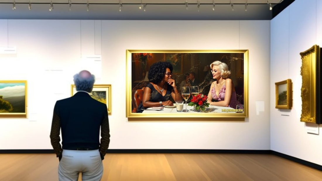 Oprah Winfrey - Dinner With Marilyn Monroe-D2, Limited Edition of 50 Pieces, Signed & Numbered - 2