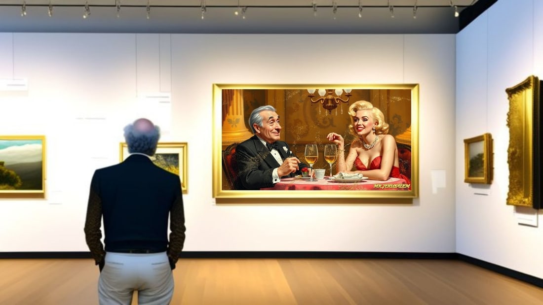 Walt Disney - Dinner With Marilyn Mobroe-D2, Limited Edition of 50 Pieces, Signed & Numbered - 2
