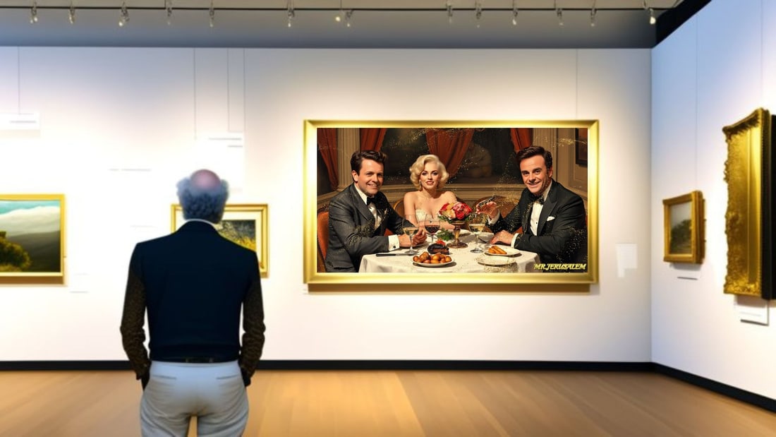 Ant & Dec- - Dinner With Marilyn Monroe- D2, Limited Edition of 50 Pieces, Signed & Numbered - 2