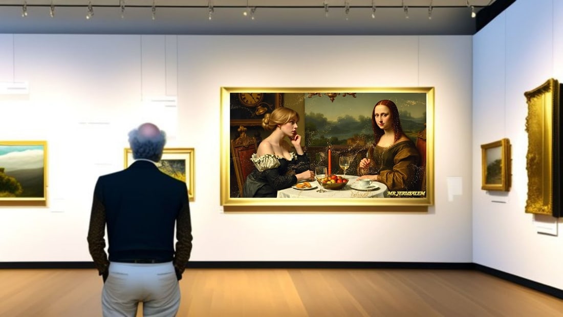 Christina Aguilera - Dinner With Mona Lisa-D1, Limited Edition of 50 Pieces, Signed & Numbered - 2