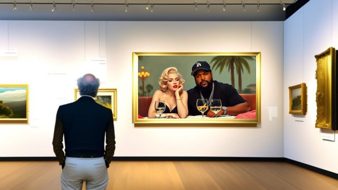 Ice Cube - Dinner With Marilyn Monroe-D1, Limited Edition of 50 Pieces, Signed & Numbered - 2