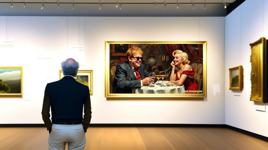 Elton John - Dinner With Marilyn Monroe-D2, Limited Edition of 50 Pieces, Signed & Numbered - 2