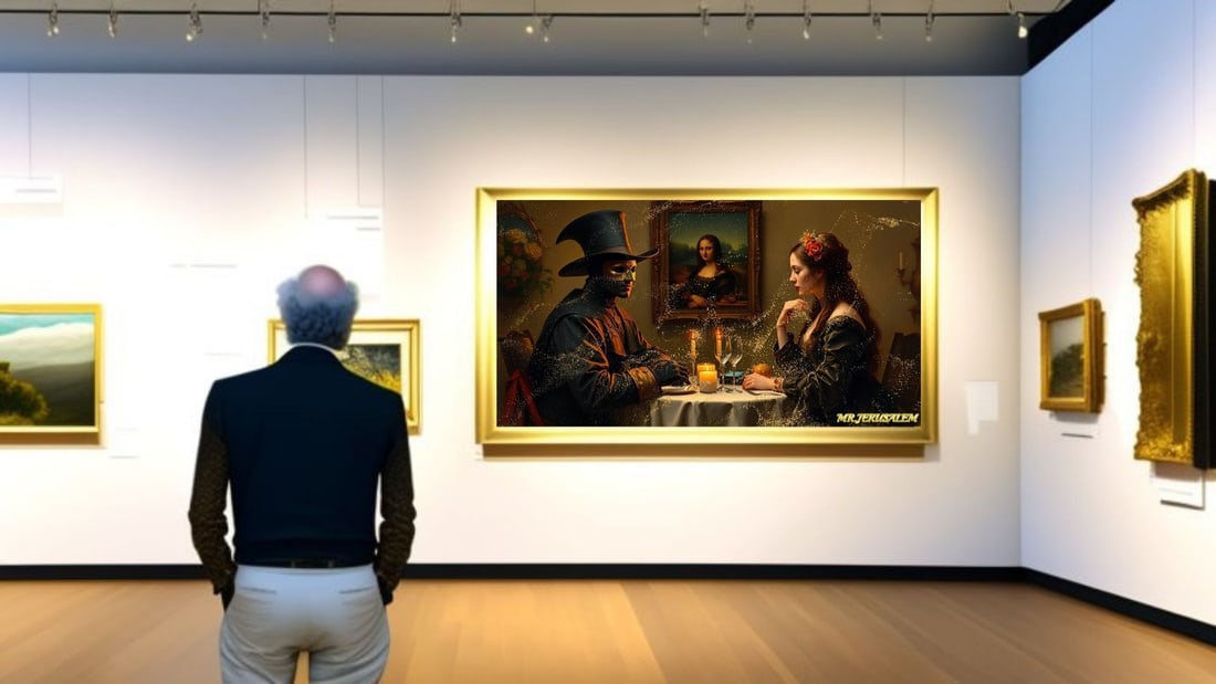 Zorro - Dinner With Mona Lisa-D1, Limited Edition of 50 Pieces, Signed & Numbered - 2
