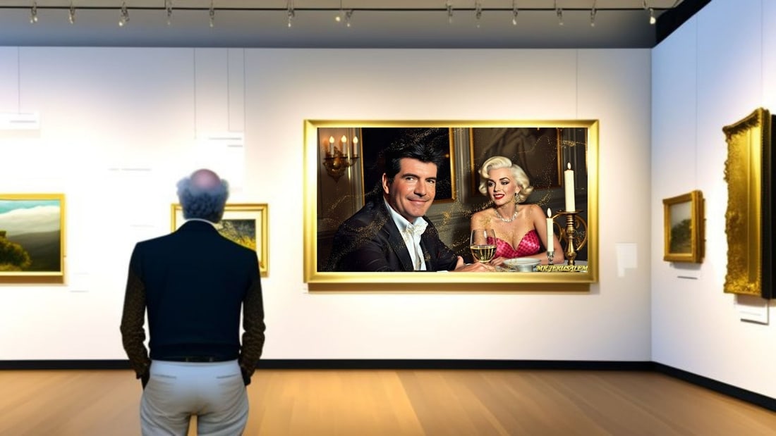 Simon Cowell - Dinner With Marliyn Monroe-D2, Limited Edition of 50 Pieces, Signed & Numbered - 2