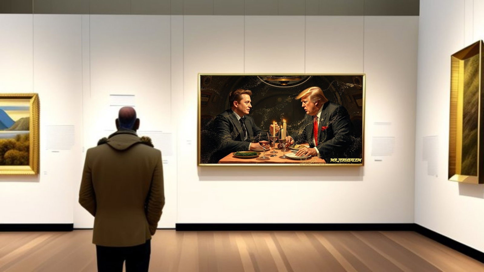 Elon Musk Dinner With Donald Trump-D1, Limited Edition of 50 Pieces - 2