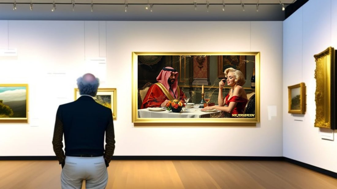 Mohammed bin Salman - Dinner With Marilyn Monroe-D2, Limited Edition of 50 Pieces, Signed & Numbere - 2
